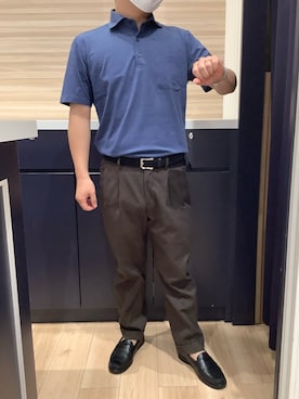 「アイテム（ポロシャツ）」を使った、BRICK HOUSE by Tokyo Shirts 久留米ゆめタウン店さん（メンズ・160cm）の夏コーディネート
