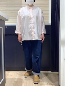 「東京シャツ」｜BRICK HOUSE by Tokyo Shirts 久留米ゆめタウン店さん（レディース・151cm）の春コーディネート