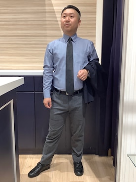 「アイテム（ネクタイ）」を使った、BRICK HOUSE by Tokyo Shirts 久留米ゆめタウン店さん（メンズ・160cm）の秋コーディネート