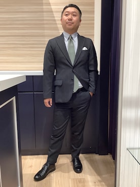 「アイテム（ネクタイ）」を使った、BRICK HOUSE by Tokyo Shirts 久留米ゆめタウン店さん（メンズ・160cm）の秋コーディネート