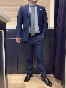 「アイテム（フォーマルスーツ/小物）」を使った、BRICK HOUSE by Tokyo Shirts 久留米ゆめタウン店さん（メンズ・160cm）の秋コーディネート