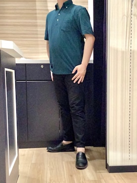 「ビズポロ」｜BRICK HOUSE by Tokyo Shirts 久留米ゆめタウン店さん（メンズ・177cm）の春コーディネート