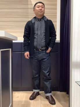 「アイテム（フォーマルスーツ/小物）」を使った、BRICK HOUSE by Tokyo Shirts 久留米ゆめタウン店さん（メンズ・160cm）の冬コーディネート