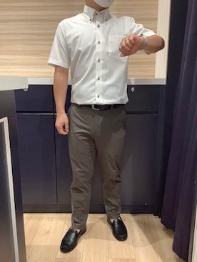 「ビジネススタイル」｜BRICK HOUSE by Tokyo Shirts 久留米ゆめタウン店さん（メンズ・160cm）の夏コーディネート