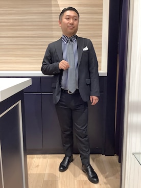 「アイテム（ネクタイ）」を使った、BRICK HOUSE by Tokyo Shirts 久留米ゆめタウン店さん（メンズ・160cm）の秋コーディネート