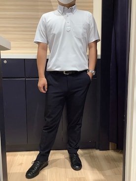 「アイテム（ポロシャツ）」を使った、BRICK HOUSE by Tokyo Shirts 久留米ゆめタウン店さん（メンズ・160cm）の夏コーディネート