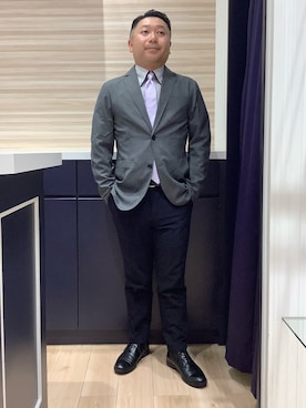 「アイテム（フォーマルスーツ/小物）」を使った、BRICK HOUSE by Tokyo Shirts 久留米ゆめタウン店さん（メンズ・160cm）の夏コーディネート