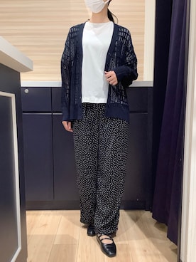 「透かし編みニット」｜BRICK HOUSE by Tokyo Shirts 久留米ゆめタウン店さん（レディース・161cm）の夏コーディネート