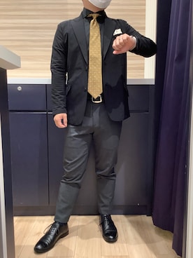 「アイテム（スーツジャケット）」を使った、BRICK HOUSE by Tokyo Shirts 久留米ゆめタウン店さん（メンズ・160cm）の秋コーディネート