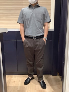「アイテム（ポロシャツ）」を使った、BRICK HOUSE by Tokyo Shirts 久留米ゆめタウン店さん（メンズ・160cm）の夏コーディネート