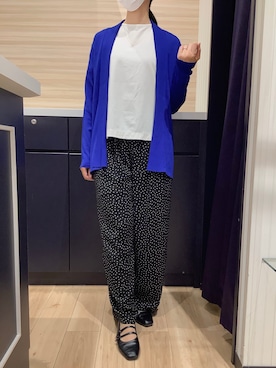 「ブルー x ホワイト」｜BRICK HOUSE by Tokyo Shirts 久留米ゆめタウン店さん（レディース・161cm）の夏コーディネート