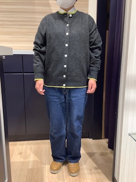 「アイテム（ビジネスシャツ）」を使った、BRICK HOUSE by Tokyo Shirts 久留米ゆめタウン店さん（レディース・153cm）の秋コーディネート