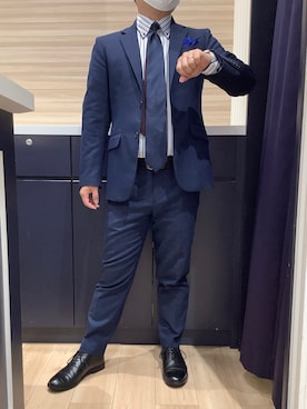 「アイテム（フォーマルスーツ/小物）」を使った、BRICK HOUSE by Tokyo Shirts 久留米ゆめタウン店さん（メンズ・160cm）の秋コーディネート