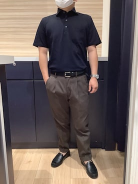 「アイテム（ポロシャツ）」を使った、BRICK HOUSE by Tokyo Shirts 久留米ゆめタウン店さん（メンズ・160cm）の夏コーディネート