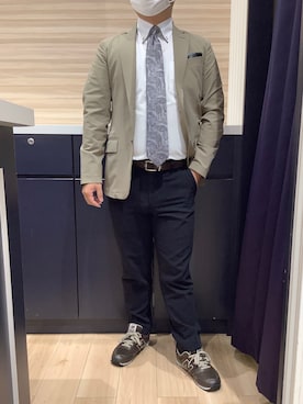 「アイテム（ビジネスシャツ）」を使った、BRICK HOUSE by Tokyo Shirts 久留米ゆめタウン店さん（メンズ・160cm）の秋コーディネート