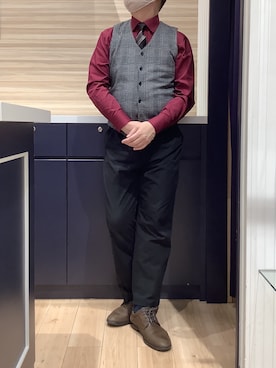 BRICK HOUSE by Tokyo Shirts 久留米ゆめタウン店さん（メンズ・177cm）の冬コーディネート