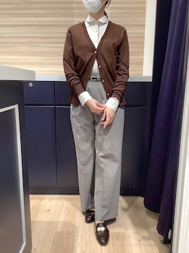 「アイテム（ビジネスシャツ）」を使った、BRICK HOUSE by Tokyo Shirts 久留米ゆめタウン店さん（レディース・161cm）の夏コーディネート