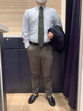 「アイテム（フォーマルスーツ/小物）」を使った、BRICK HOUSE by Tokyo Shirts 久留米ゆめタウン店さん（メンズ・160cm）の秋コーディネート