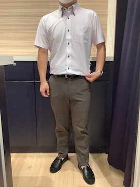 「ビジネススタイル」｜BRICK HOUSE by Tokyo Shirts 久留米ゆめタウン店さん（メンズ・160cm）の夏コーディネート