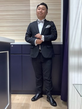 「アイテム（ビジネスシャツ、ホワイト系）」を使った、BRICK HOUSE by Tokyo Shirts 久留米ゆめタウン店さん（メンズ・160cm）の秋コーディネート
