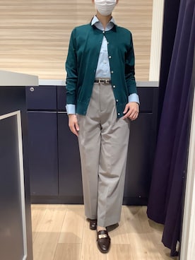 「アイテム（ビジネスシャツ）」を使った、BRICK HOUSE by Tokyo Shirts 久留米ゆめタウン店さん（レディース・161cm）の夏コーディネート