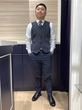 「Pitta Re:)（ピッタリ）のアイテム」を使った、BRICK HOUSE by Tokyo Shirts 久留米ゆめタウン店さん（メンズ・160cm）の春コーディネート