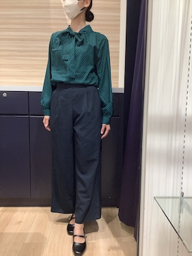 「70'sコーデ」｜BRICK HOUSE by Tokyo Shirts 久留米ゆめタウン店さん（レディース・161cm）の秋コーディネート