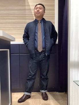 「アイテム（フォーマルスーツ/小物）」を使った、BRICK HOUSE by Tokyo Shirts 久留米ゆめタウン店さん（メンズ・160cm）の冬コーディネート