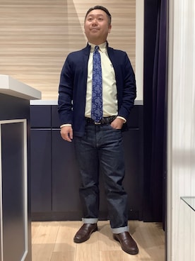 「アイテム（フォーマルスーツ/小物）」を使った、BRICK HOUSE by Tokyo Shirts 久留米ゆめタウン店さん（メンズ・160cm）の冬コーディネート