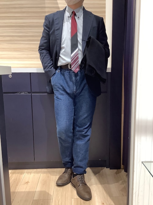 形態安定ノンアイロン ボタンダウン 長袖ビジネスワイシャツ（ビジネス