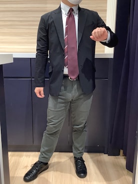 「アイテム（フォーマルスーツ/小物）」を使った、BRICK HOUSE by Tokyo Shirts 久留米ゆめタウン店さん（メンズ・160cm）の秋コーディネート