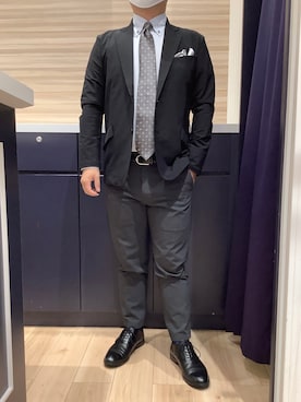 「アイテム（スーツジャケット）」を使った、BRICK HOUSE by Tokyo Shirts 久留米ゆめタウン店さん（メンズ・160cm）の秋コーディネート