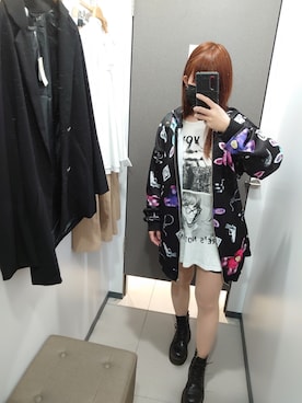 「ankoROCK（アンコロック）のアイテム（ジャケット/アウター）」を使った、Kara さん（レディース・154cm）の春コーディネート