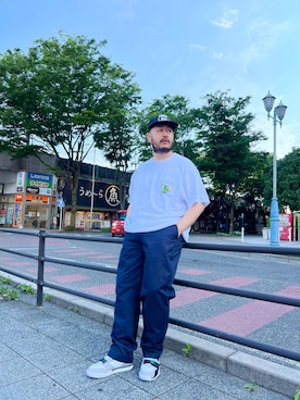 「HUF（ハフ）のアイテム（キャップ）」を使った、Kentaさん（メンズ・170cm）の春コーディネート