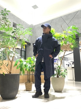 「AIGLE（エーグル）のアイテム（ジャケット/アウター）」を使った、Hajimeさん（メンズ・171cm）の冬コーディネート