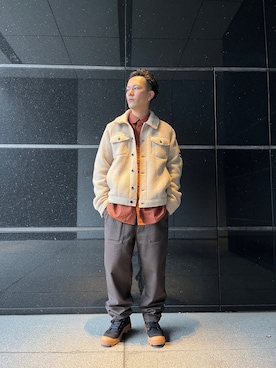 「AIGLE（エーグル）のアイテム（ブルゾン）」を使った、Hajimeさん（メンズ・171cm）の秋コーディネート