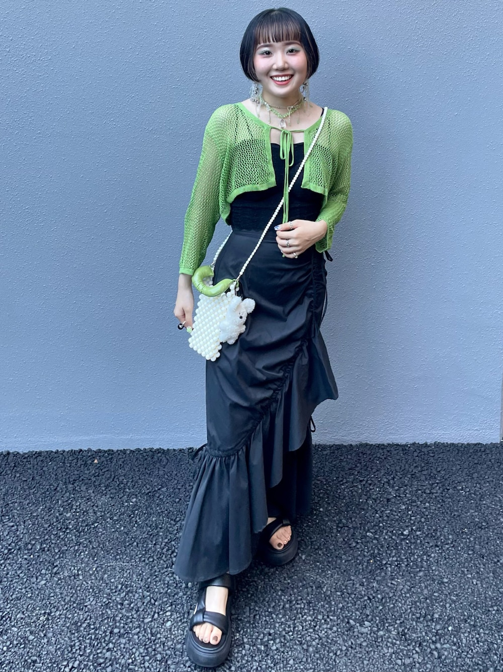 SLY スライ　ASYMMETRY HEM SK アシンメトリー ヘム スカート SLY（スライ）の「ASYMMETRY HEM SK アシンメトリー ヘム