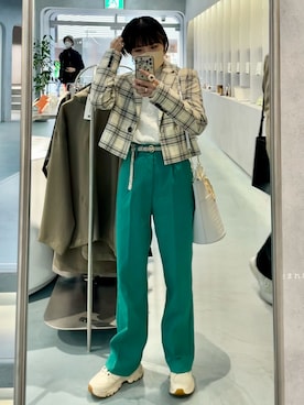 「Ted Baker（テッドベーカー）のアイテム」を使った、Wakanaさん（レディース・151cm）の春コーディネート