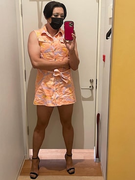 「アイテム（ワンピース/ドレス）」を使った、ryoko.5360さん（メンズ・180cm）の夏コーディネート