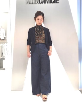 「NARACAMICIE（ナラカミーチェ）のアイテム（テーラードジャケット）」を使った、telo2.8さん（レディース・164cm）の夏コーディネート
