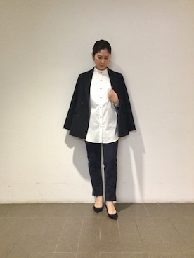 「NARACAMICIE（ナラカミーチェ）のアイテム（テーラードジャケット）」を使った、telo2.8さん（レディース・164cm）の冬コーディネート