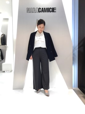 「NARACAMICIE（ナラカミーチェ）のアイテム（テーラードジャケット）」を使った、telo2.8さん（レディース・164cm）の秋コーディネート