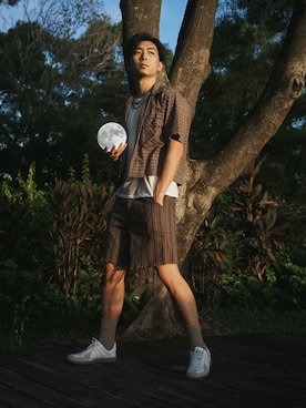 「initial（イニシャル）のアイテム」を使った、wearinmindさん（メンズ・178cm）の秋コーディネート