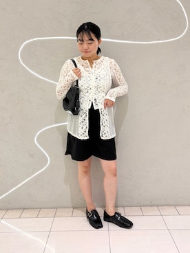「KBF（ケイビーエフ）のアイテム（バッグ）」を使った、MORIさん（レディース・159cm）の夏コーディネート