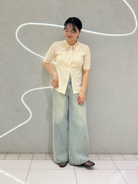 「帰省コーデ」｜MORIさん（レディース・159cm）の春コーディネート