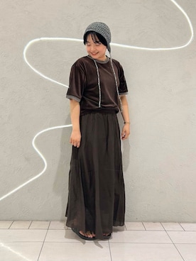 「夏アイテム」｜MORIさん（レディース・159cm）の夏コーディネート