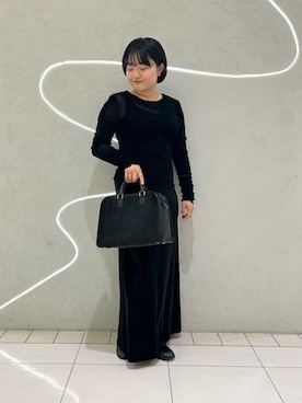 「ベロア」｜MORIさん（レディース・159cm）の冬コーディネート