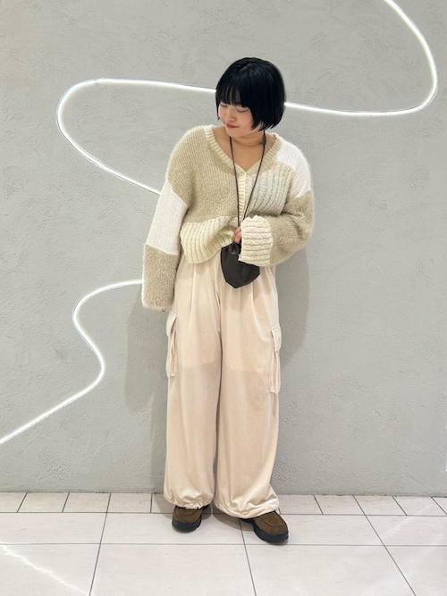 パッチワークニットカーディガン（カーディガン/ボレロ）｜KBF