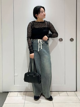 「158cm」｜MORIさん（レディース・159cm）の冬コーディネート