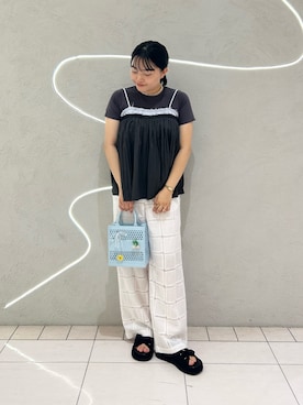 MORIさん（レディース・159cm）の夏コーディネート